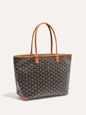 Goyard Artois PM Tote Bag in Black & Tan.